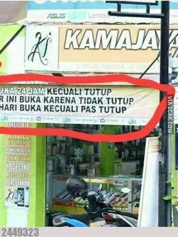 6 Pemberitahuan Toko Tutup Ini Alasannya Nyeleneh Kocak