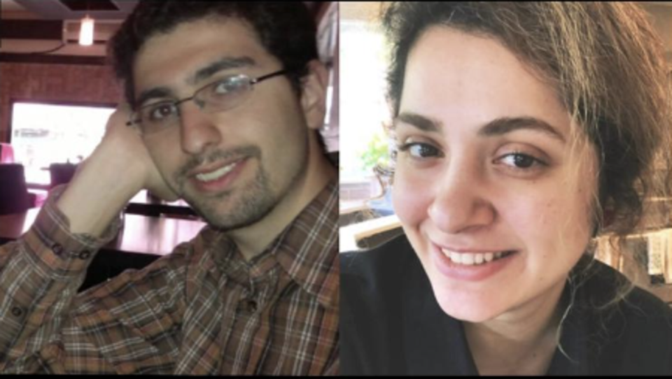 Mohammed Naseri, 35, and Zorah Sadegui, 33, were killed on Friday (LinkedIn/FB)