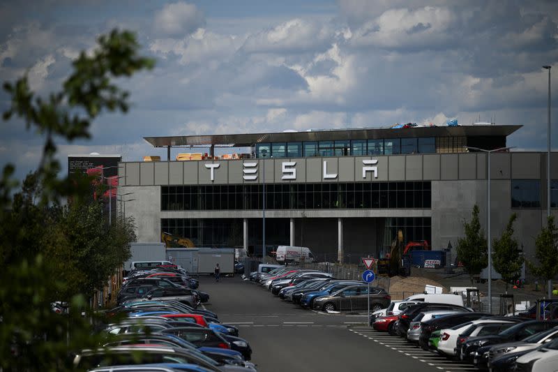 FILE PHOTO: Tesla holds community event on planned expansion of German plant