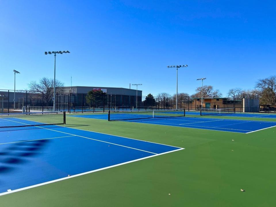 The bathhouse building of the former Salina Municipal Pool is located at the west end of the Salina Tennis Center. Bathrooms in the building are set to be renovated after approval by the Salina City Commission.