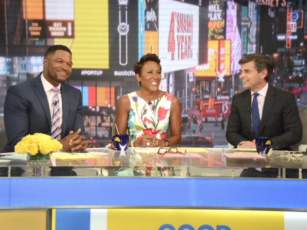 michael strahan debuts on abc gma