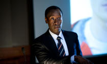 <p>Don Cheadle as FBI Agent Wendell Everett, who arrives in town to investigate a drug trafficking ring in 'The Guard'.</p>