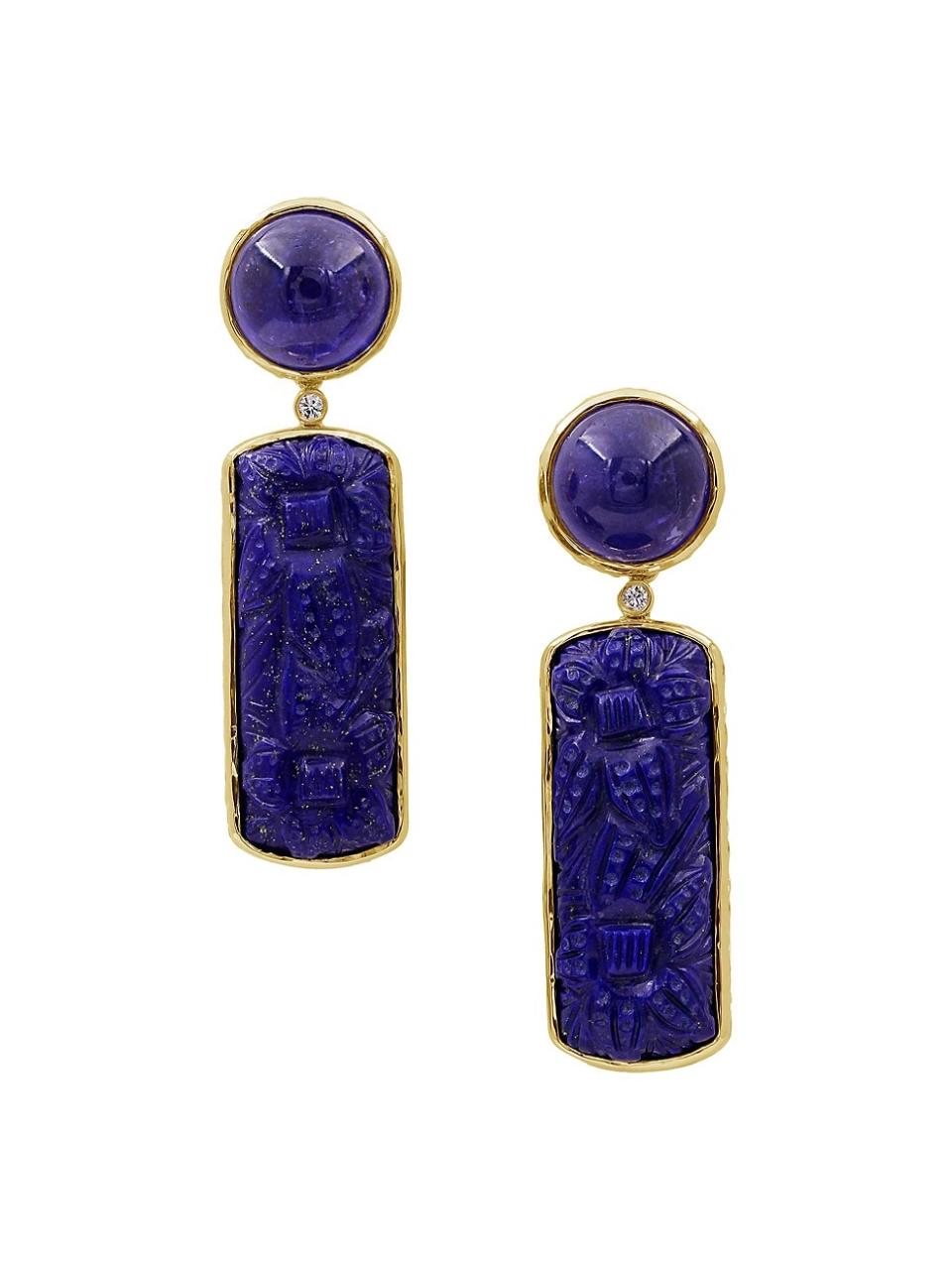 <p><a href="https://go.redirectingat.com?id=74968X1596630&url=https%3A%2F%2Fwww.saksfifthavenue.com%2Fproduct%2Fstephen-dweck-luxury-tanzanite--hand-carved-lapis-diamond-18k-yellow-gold-earrings-0400017232550.html&sref=https%3A%2F%2Fwww.veranda.com%2Fluxury-lifestyle%2Fluxury-fashion-jewelry%2Fg45616396%2Fcarved-jewelry%2F" rel="nofollow noopener" target="_blank" data-ylk="slk:Shop Now;elm:context_link;itc:0;sec:content-canvas" class="link ">Shop Now</a></p><p>Stephen Dweck Hand-Carved Lapis Earrings</p><p>saksfifthavenue.com</p><p>$16865.00</p>