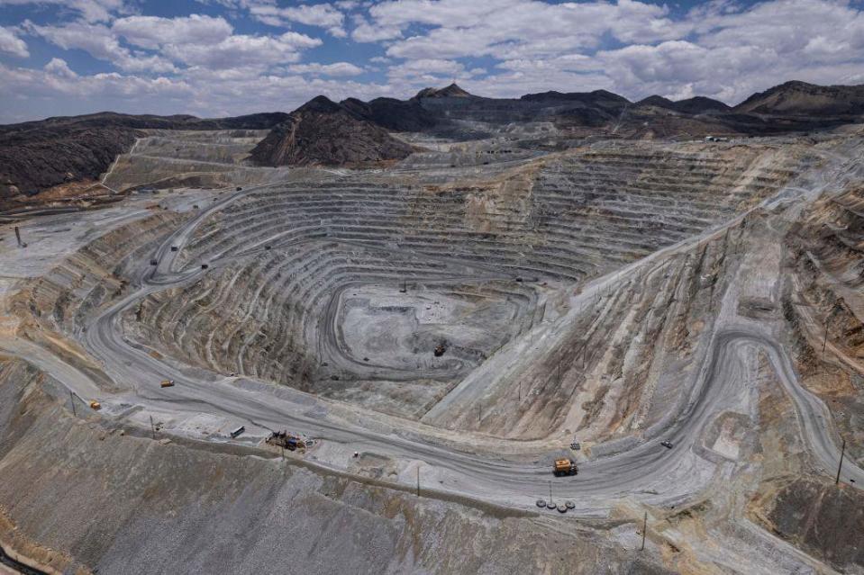 Vista aérea de una mina en La Oroya, en el departamento peruano de Junín. 