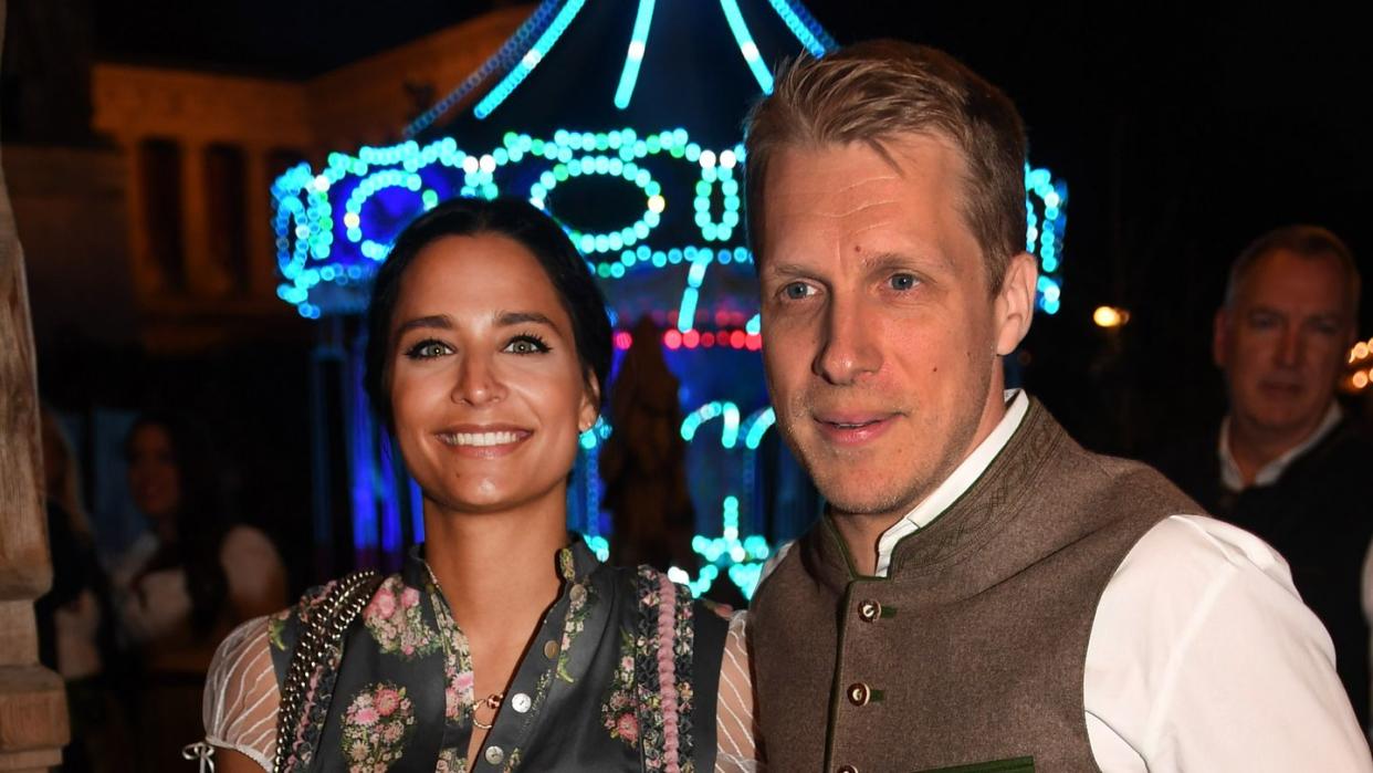 Comedian Oliver Pocher und seine Frau Amira 2019 auf dem Oktoberfest.