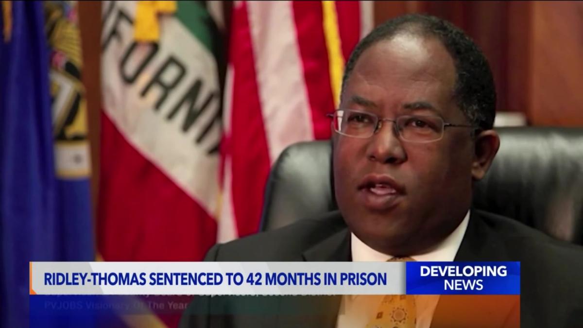 Ridley Thomas Sentenced To 42 Months On Corruption Charges