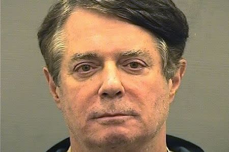 Former Trump campaign manager Paul Manafort is shown in this booking photo in Alexanderia, Virginia, U.S., July 12, 2018. Alexandria Sheriff's Office/Handout via REUTERS