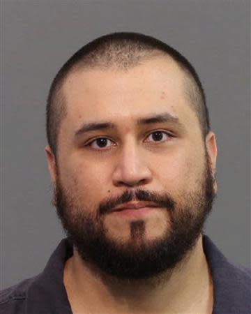 George Zimmerman is seen in a booking photo released by the Seminole County Sheriff's Department in Sanford, Florida November 18, 2013. REUTERS/Seminole County Sheriff's Department/Handout via Reuters