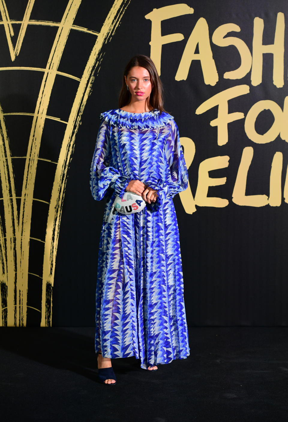 Iris Law arriving on the red carpet for Naomi Campbell's Fashion For Relief Gala during London Fashion Week. [Photo: PA]