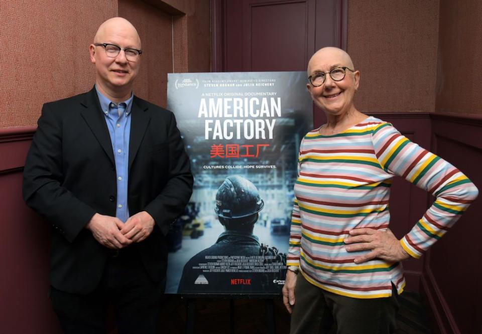 WEST HOLLYWOOD, CALIFORNIA - JANUARY 31: Steven Bognar and Julia Reichert attend the 'American Factory' AMPAS screening at Soho House on January 31, 2020 in West Hollywood, California. (Photo by Charley Gallay/Getty Images for Netflix)
