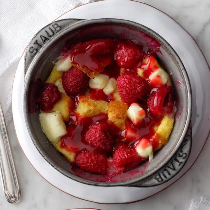 Air-Fryer French Toast Cups with Raspberries