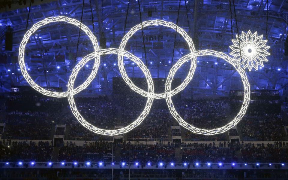 <p>The most memorable moment from Sochi was when one of the Olympic rings failed to open during the Opening Ceremony. (AP) </p>
