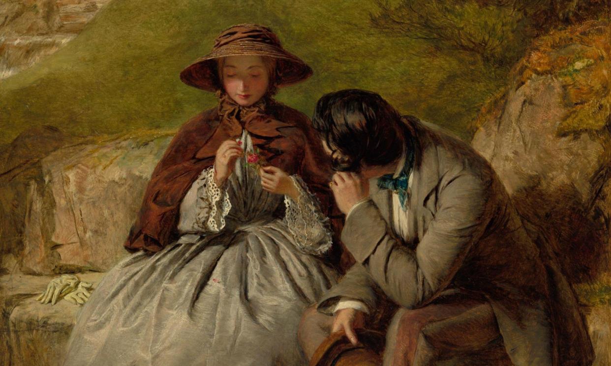 <span>‘Say you open up the relationship. Are you confident he’d still be available to you in the ways you’d need from your co-parent?’ Painting: The Lovers Date by William Powell Frith, 1855.</span><span>Photograph: William Powell Frith British/Alamy</span>