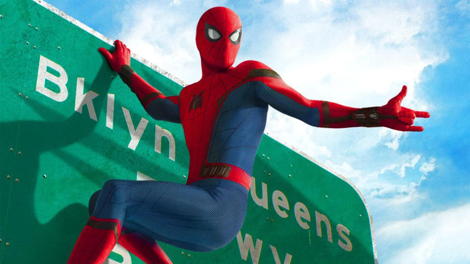 Tom Holland's Spider-Man, as seen in Spider-Man: Homecoming