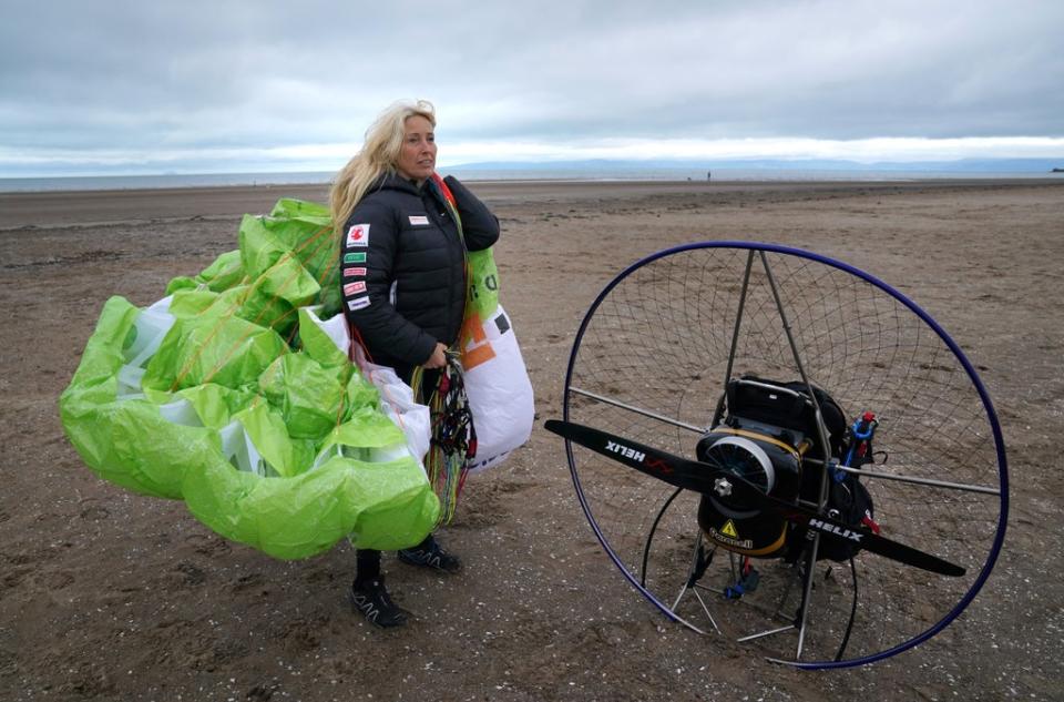 Paramotorist Sacha Dench was badly injured last year (Andrew Milligan/PA) (PA Archive)