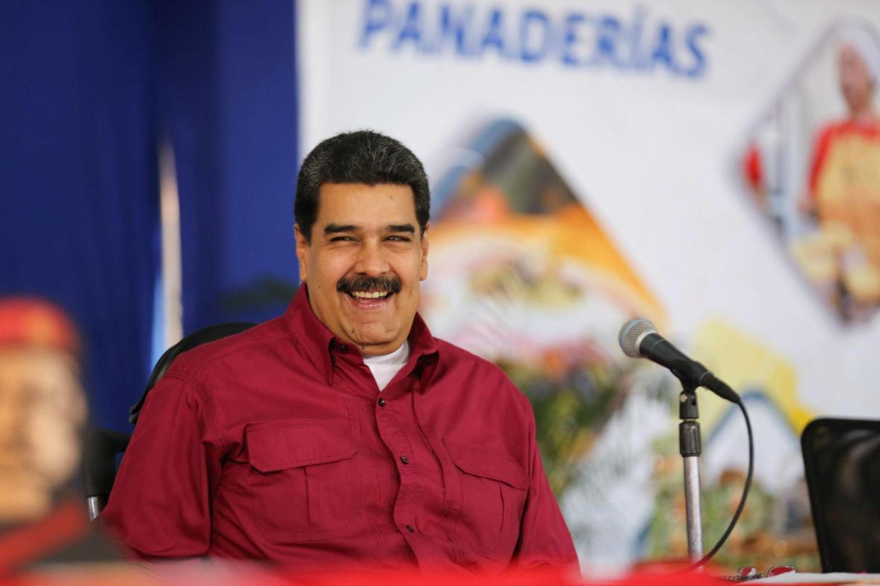 Mr Maduro has described Donald Trump as the 'new Hitler': AP