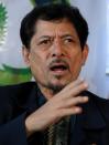 Moro National Liberation Front (MNLF) leader Nur Misuari talks to the media in Manila, on March 5, 2013. Philippines President Benigno Aquino has vowed to bring criminal charges against Misuari for a deadly attack on a major southern Philippine city that left hundreds dead or injured