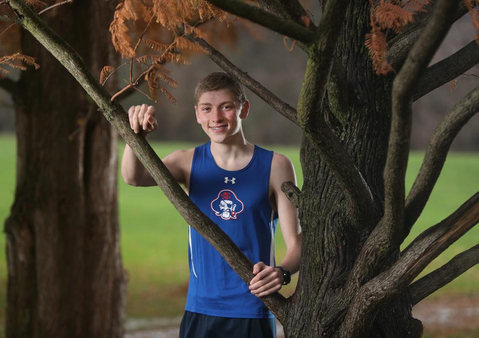 Fairport's John Farrell is the 2021 AGR boys cross country runner of the year.