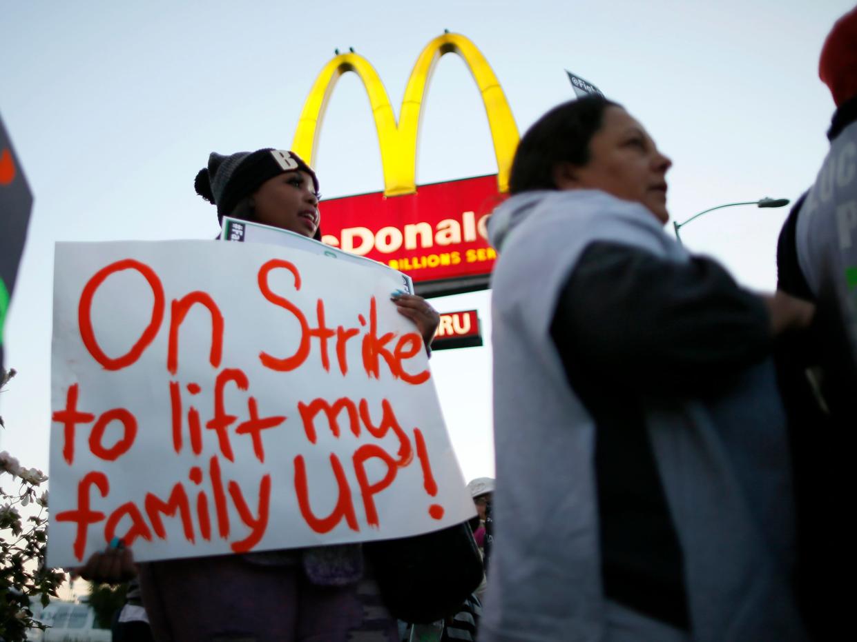 mcdonald's strike workers