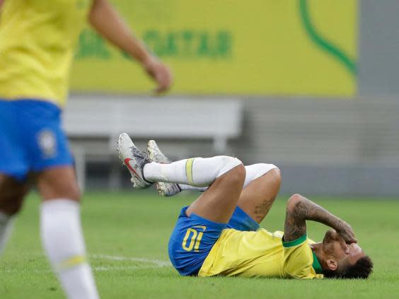 Brazil are without Neymar for the Copa America after he was injured before the tournament (AP)