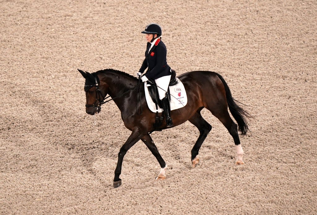 Great Britain’s Natasha Baker was riding Keystone Dawn Chorus for the first time in a major event (Tim Goode/PA) (PA Wire)