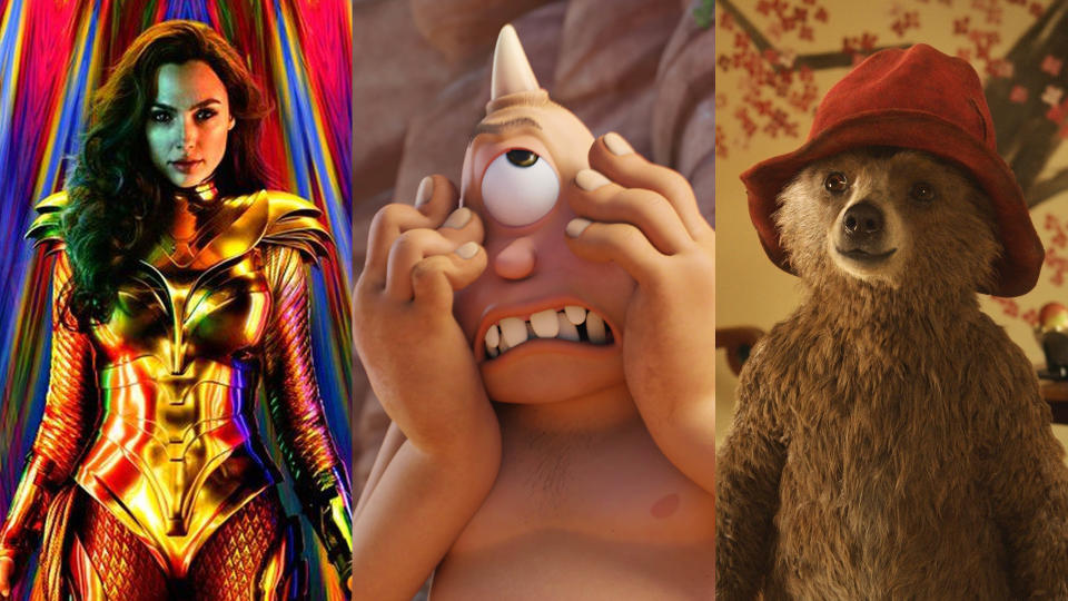 'Wonder Woman 1984', 'Extinct' and 'Paddington' are coming to Sky Cinema and NOW in August 2021. (Warner Bros/Sky Cinema/Extinct Productions/StudioCanal)