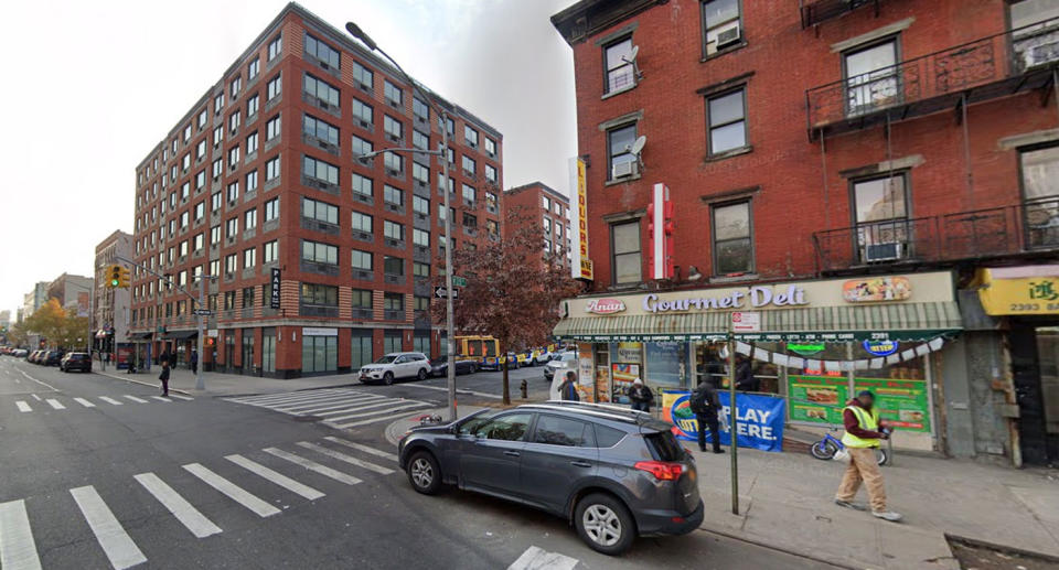 The shooting happened near West 128th Street and Frederick Douglass Boulevard in Harlem. Source: Google Maps