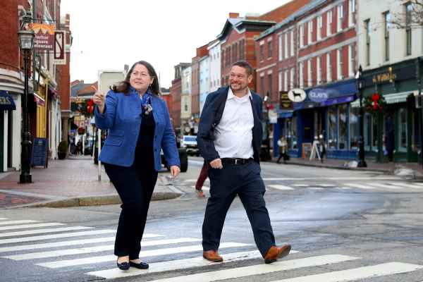 Portsmouth City Councilors Kate Cook and Andrew Bagley want the city to take an extended vieew of the proposed Market Square redesign project.