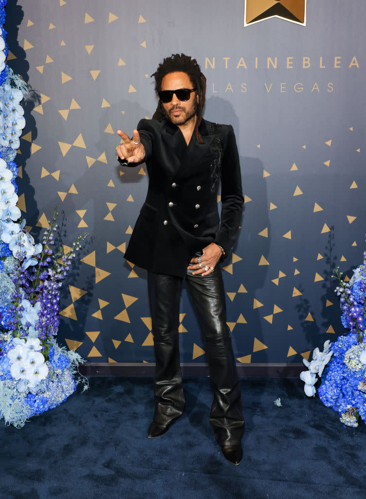 LAS VEGAS, NEVADA - DECEMBER 13: Lenny Kravitz attends the grand opening of Fontainebleau Las Vegas on December 13, 2023 in Las Vegas, Nevada. (Photo by Ethan Miller/Getty Images)