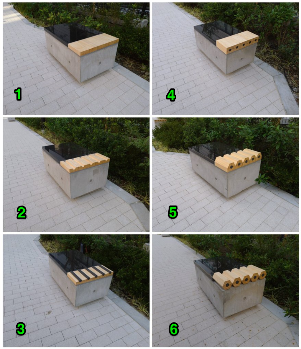 Labeled in order, these pictures show the progress of pencil creation. (Photo: Twitter user @pomo/Yahoo Finance)