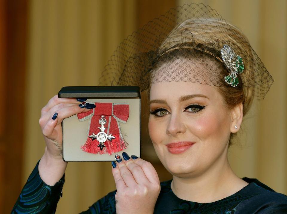 <p>Prince Charles appointed Adele a Member of the Order of the British Empire (MBE) for services to music back in 2013.</p>