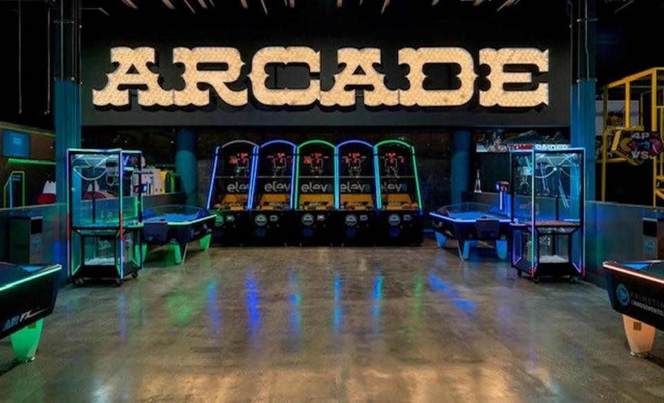 More than 100 arcade games populate Elev8 Fun, including the entertainment center planned for Miami International Mall in 2025.