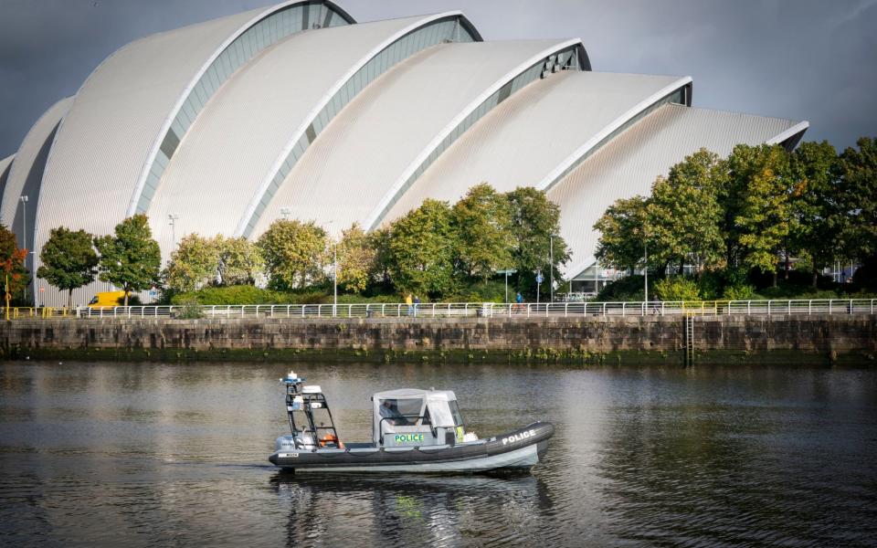 Glasgow is preparing to host the Cop26 conference, but there are fears of 'chaos' on the streets - Jane Barlow/PA Wire