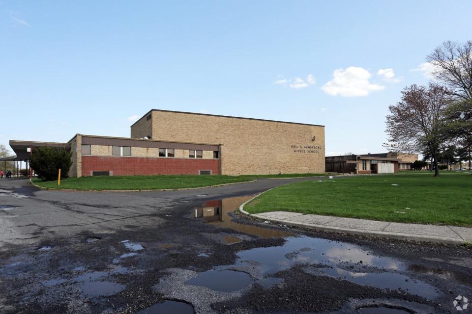 The late Neil A. Armstrong Middle School at 2201 Street Road, Bensalem.