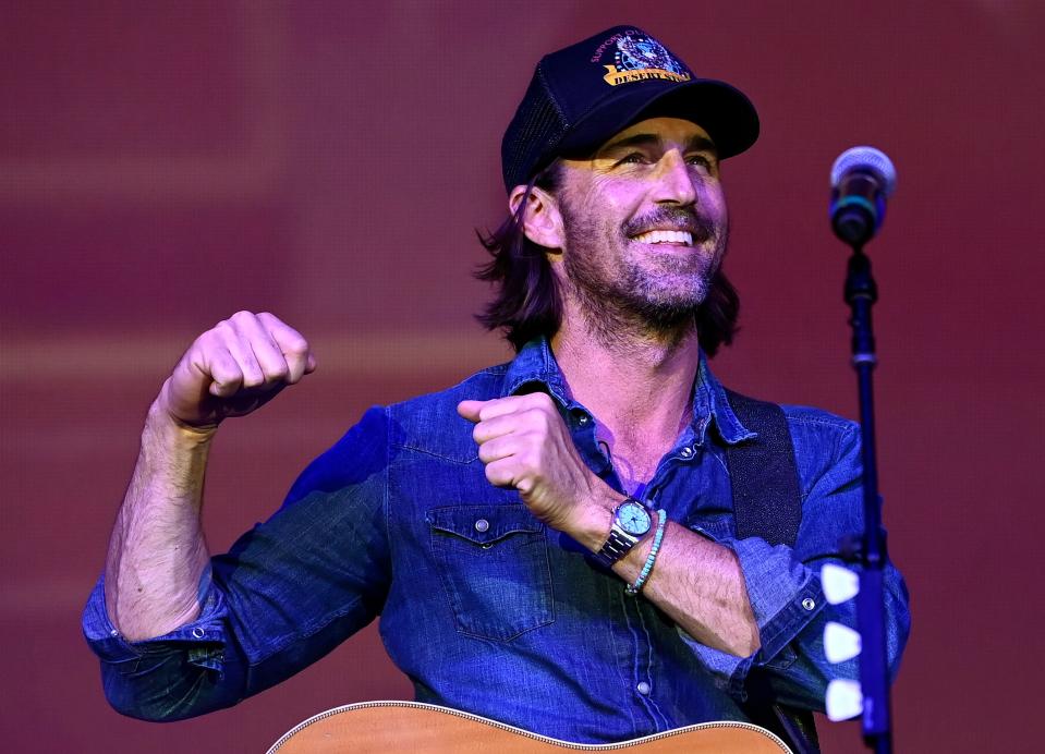 Jake Owen performs during the 14th annual Darius Rucker and Friends concert at the Ryman Auditorium Monday, June 5, 2023, in Nashville, Tenn. The event unofficially kicks off the week of CMA Fest in Nashville and has raised more than three million for the St. Jude Children’s Research Hospital. 