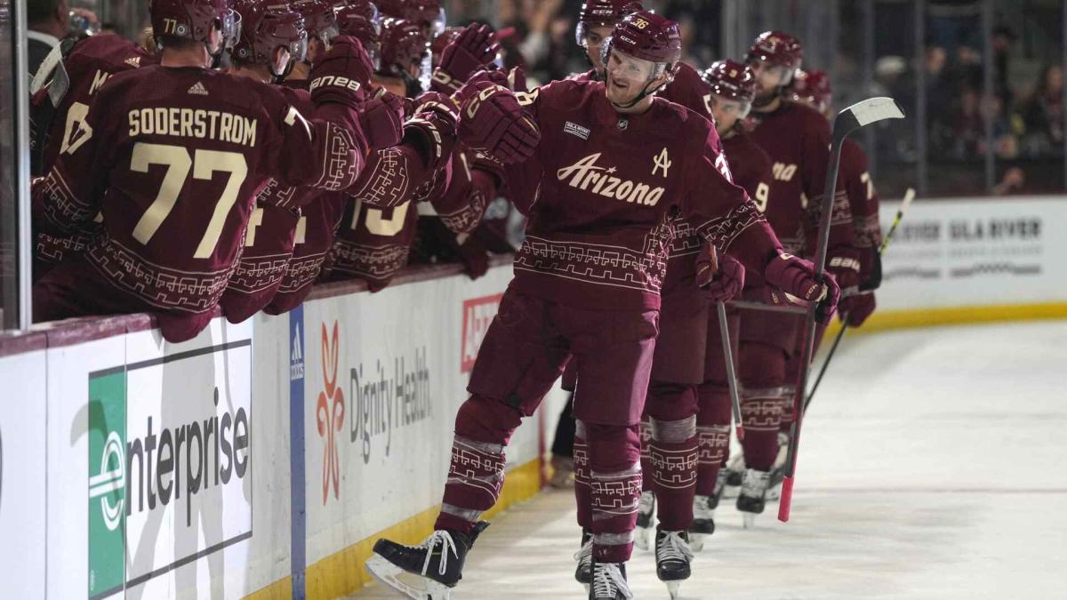 Clayton Keller 2020 Arizona Coyotes Diamondbacks Night Game