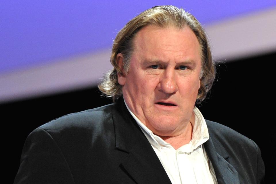 <p>Pascal Le Segretain/Getty</p> Gerard Depardieu on Feb. 27, 2010