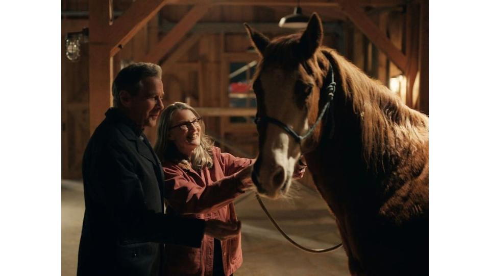 Tim Matheson as Doc, Annette O'Toole as Hope McCrea in Virgin River