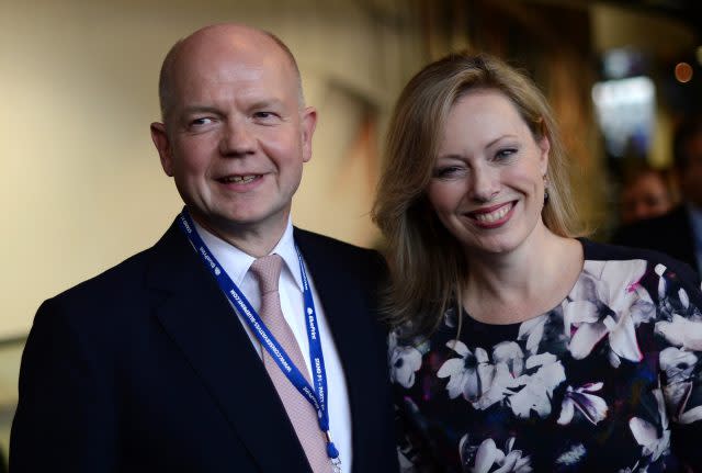 William Hague and his wife Ffion