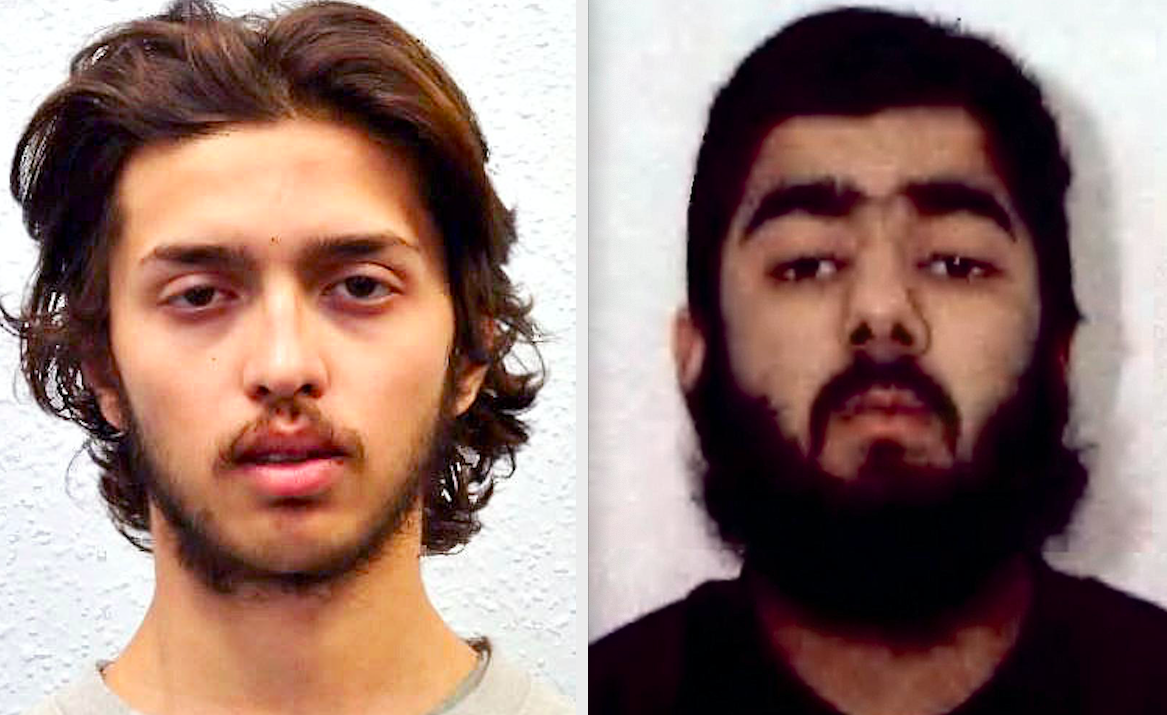 Convicted terrorists Sudesh Amman and Usman Khan bout launched attacks after they were released from prison. (PA)