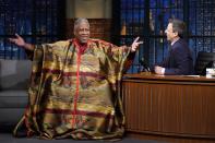 <p>André Leon Talley, <a href="https://www.elle.com/uk/life-and-culture/culture/a38811248/andre-leon-talley-died/" rel="nofollow noopener" target="_blank" data-ylk="slk:who has sadly died aged 73;elm:context_link;itc:0;sec:content-canvas" class="link ">who has sadly died aged 73</a>, was a legend in many respects. He was the first black man to ever hold the title of Creative Director at Vogue, an early, outspoken and constant <a href="https://www.elle.com/uk/life-and-culture/a29773680/diversity-fashion-trend/" rel="nofollow noopener" target="_blank" data-ylk="slk:champion of diversity;elm:context_link;itc:0;sec:content-canvas" class="link ">champion of diversity</a> in the fashion industry and one of the most respected fashion journalists in the world with a career spanning five decades. </p><p>And then, of course, there was his impeccable sense of style and love of drama – making for countless iconic fashion moments in his time. His penchant for <a href="https://www.elle.com/uk/haute-couture-fashion-week/" rel="nofollow noopener" target="_blank" data-ylk="slk:couture;elm:context_link;itc:0;sec:content-canvas" class="link ">couture</a> kaftans and bespoke suits led to some of the most memorable FROW, <a href="https://www.elle.com/uk/fashion/celebrity-style/g37540323/met-gala-2021-dresses/" rel="nofollow noopener" target="_blank" data-ylk="slk:Met Gala;elm:context_link;itc:0;sec:content-canvas" class="link ">Met Gala</a> glitzy event looks in history – and who could forget the scene in The September Issue in which he <a href="https://www.elle.com/uk/fashion/celebrity-style/g37786320/emma-raducanu-style/" rel="nofollow noopener" target="_blank" data-ylk="slk:played tennis;elm:context_link;itc:0;sec:content-canvas" class="link ">played tennis</a> in monogrammed Louis Vuitton? Or when he uttered those now-legendary words 'It's a famine of beauty, honey! My eyes are starving for beauty!' He, on the other hand, provided a veritable feast of beauty. </p><p>His <a href="https://www.amazon.co.uk/Chiffon-Trenches-Andr%C3%A9-Leon-Talley/dp/0593129253" rel="nofollow noopener" target="_blank" data-ylk="slk:New York Times;elm:context_link;itc:0;sec:content-canvas" class="link ">New York Times</a><a href="https://www.amazon.co.uk/Chiffon-Trenches-Andr%C3%A9-Leon-Talley/dp/0593129253" rel="nofollow noopener" target="_blank" data-ylk="slk:-bestselling memoir, The Chiffon Trenches;elm:context_link;itc:0;sec:content-canvas" class="link ">-bestselling memoir, The Chiffon Trenches</a>, is also filled with brilliant pearls of wisdom and anecdotes from fashion's heyday, providing an insight into the mind and life of a larger-than-life stalwart of the industry. </p><p>Here, we take a look back at Talley's most legendary moments, in honour of fashion's most unapologetically fabulous force of nature. </p>