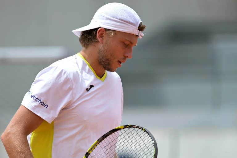 Le Français Alexandre Müller lors d'un match à Roland-Garros contre l'Italien Matteo Arnaldi, le 30 mai 2024 (Bertrand GUAY)