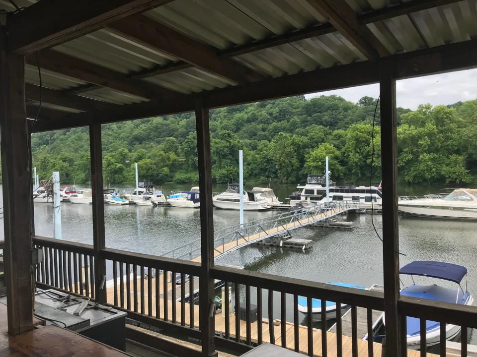 The deck view from Gervasi Italian Restaurant on The River, coming to Bridgewater.
