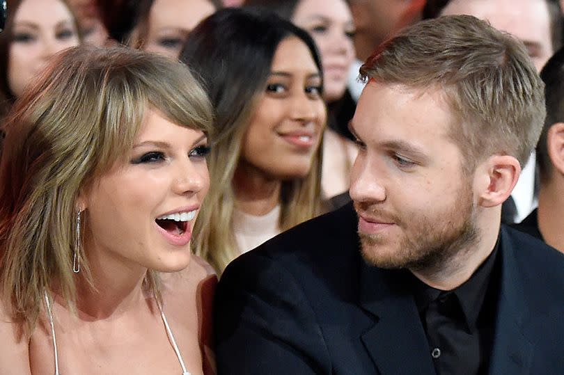 Recording artists Taylor Swift (L) and Calvin Harris attend the 2015 Billboard Music Awards at MGM Grand Garden Arena on May 17, 2015 in Las Vegas, Nevada.