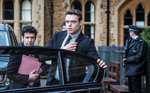 Paul Ready and Richard Madden in Bodyguard - Credit: BBC