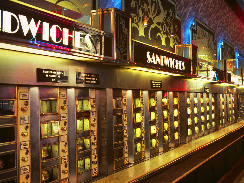 The interior of   Horn & Hardart's last remaining Automat, on 42nd Street in New York City.  / Credit: R. Krubner/ClassicStock/Getty Images