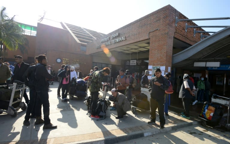 Tribhuvan International Airport in Kathmandu. Nepal has a poor air safety record. Accidents are common and Nepal-based airlines are banned from flying in European Union airspace