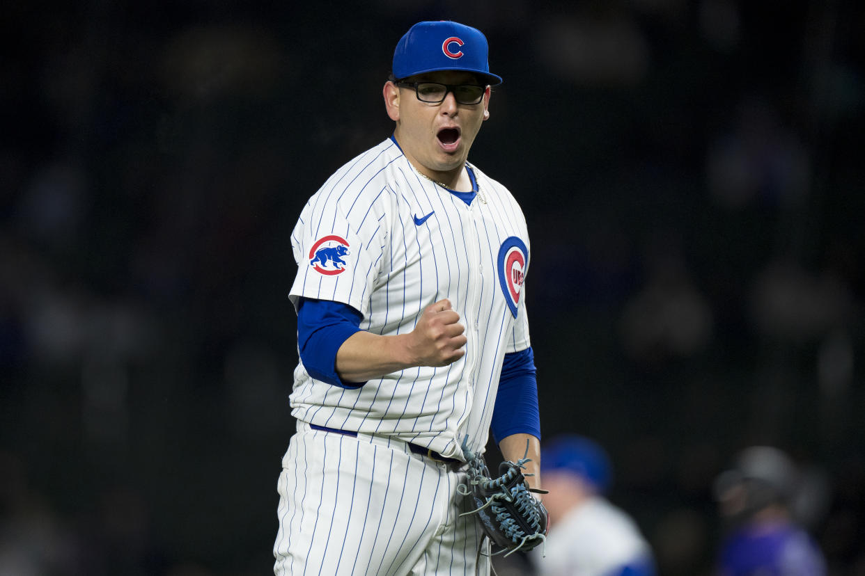 Javier Assad, pitcher de Chicago Cubs, es líder hasta el momento en cuanto a promedio de carreras limpias en la Liga Nacional. (Foto: Matt Dirksen/Chicago Cubs/Getty Images)