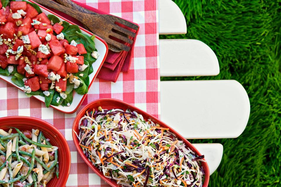 Watermelon, Mâche, and Pecan Salad