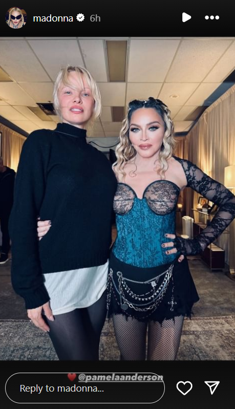 Pamela Anderson and Madonna